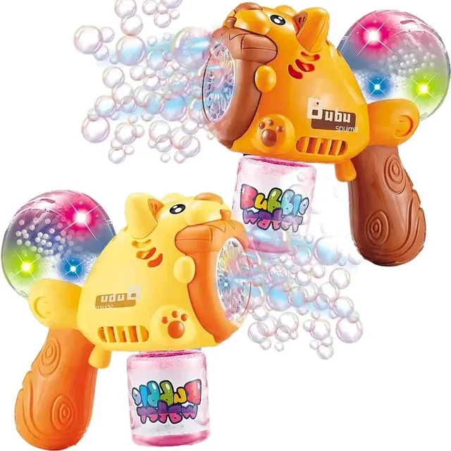 Toys Squirrel Snowflake Bubble Gun - Musical Bubble Maker with Lights & music