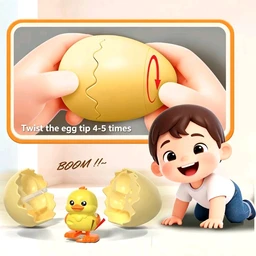 Wind-Up Surprise Egg Toy - Pop-Out Walking Animal (Pack of 1)
