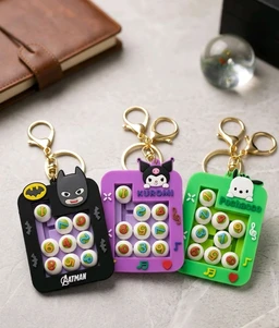 Slide Puzzle Keychains – Fun Brain Teaser Character Toys (Pack of 2)