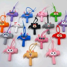 Cute Choo Choo Hammer Bag Charms (Pack of 3) - Trending Cartoon Keychains