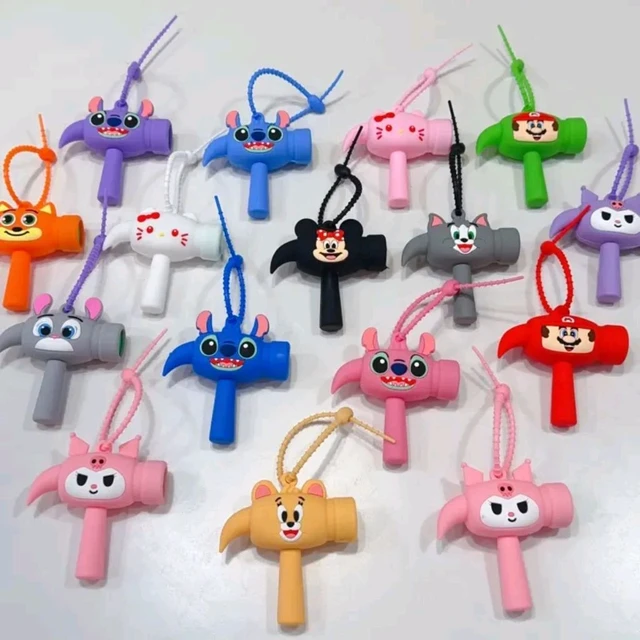 Cute Choo Choo Hammer Bag Charms (Pack of 3) - Trending Cartoon Keychains