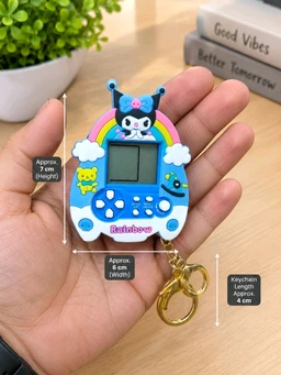 Pack Of 2- Playable Mini Tetris Game Console Keychain
