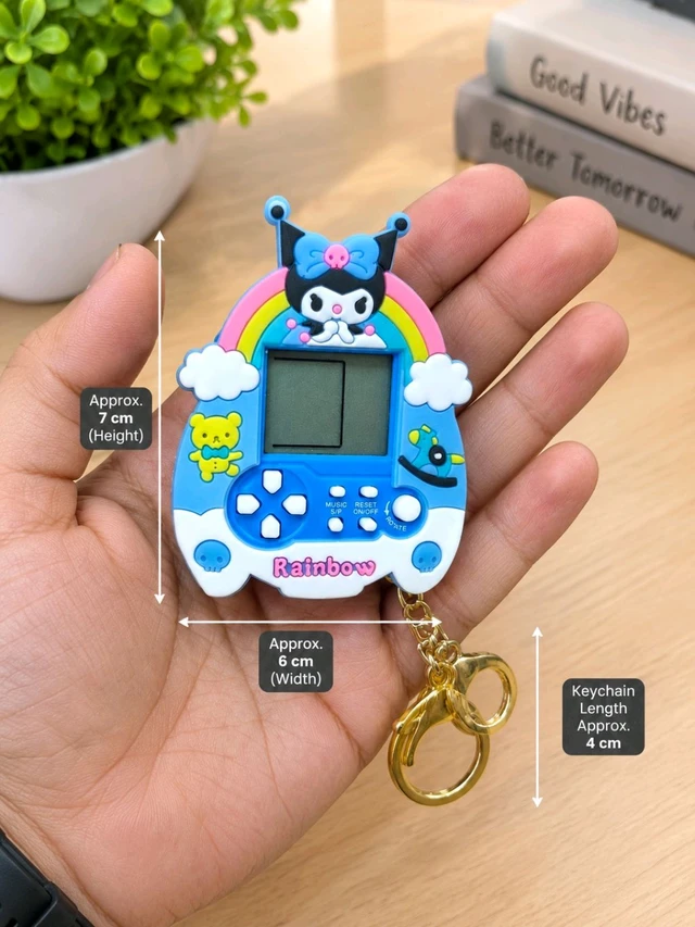 Pack Of 2- Playable Mini Tetris Game Console Keychain
