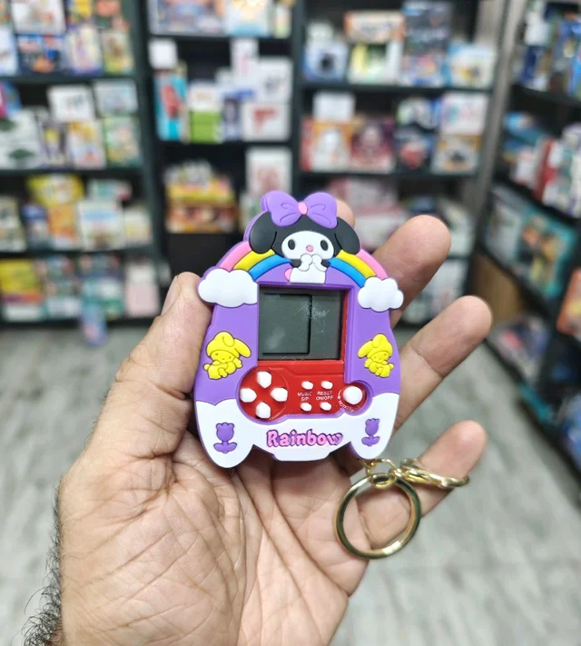 Pack Of 2- Playable Mini Tetris Game Console Keychain
