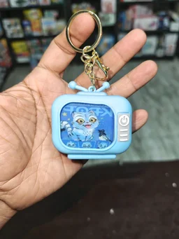 Manvik Toys Pack of 2 Cute Light-Up TV Keychains (Assorted Colors)
