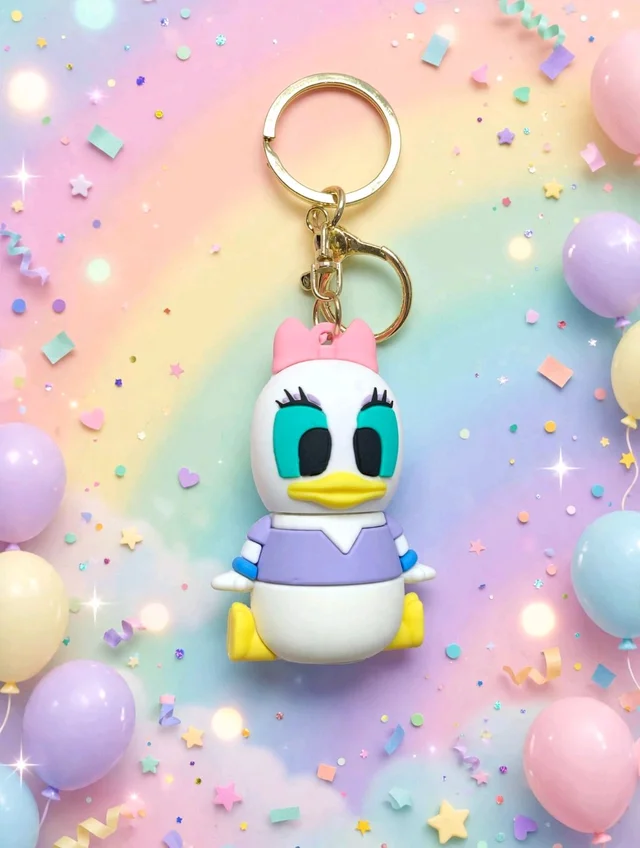 Chu-Chu Whistle Keychain - Cute Cartoon Sound Toy Keychain