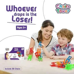 Chair Tower 36 Pieces Chair Stacking Balancing Game Of Kids