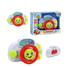 Musical Steering Wheel Toy – Smiley Face, Fun Sounds & Gear Lever