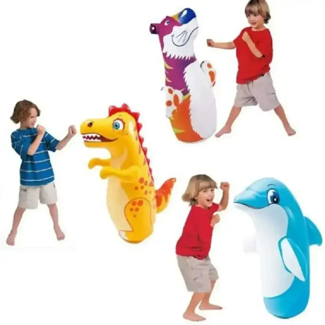 Hit Me Inflatable Dolphin Punching Toy Fun And Safe Bop for Toddlers