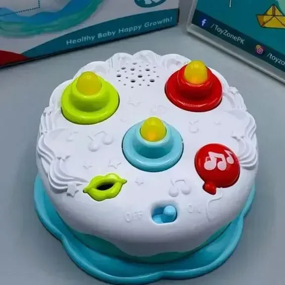 Cake Shape Musical Toy with Lights and Music Fun for Toddlers