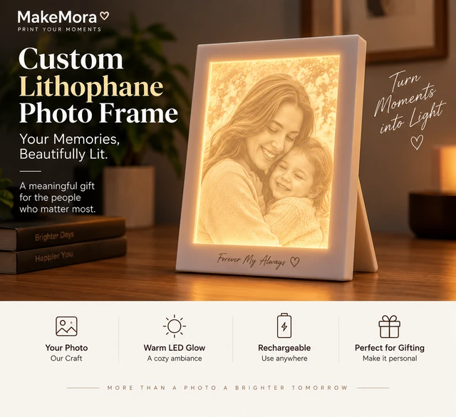 MemoryGlow – Custom Lithophane Photo Frame
