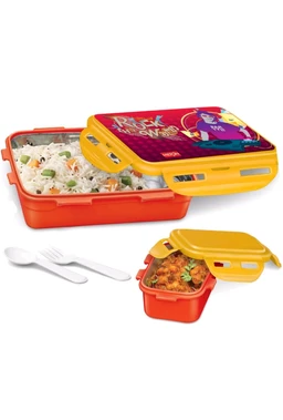 Milton Mini Fun Treat Steel Leak Proof Tifin Red/Green/Pink Colour 650 Ml