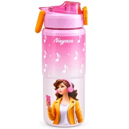 Nayasa Duo Sip Insulated Inner Steel Water Bottle (700 Ml, 900 Ml) Pink