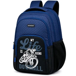 Hotshot Moto Pack 1833 School Bag 19 Inch 40 Ltr With Rain Cover