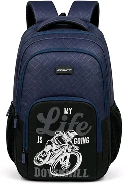 Hotshot Moto Pack 1833 School Bag 19 Inch 40 Ltr With Rain Cover
