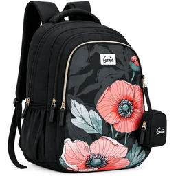 Genie Aurela Bagpack For Girls School College & Office 19 Inch 36L Bag Dark Green