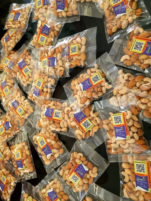 Custom Mini Nuts Pack for weddings, housewarmings, baby showers, corporate events, and festivals like Diwali