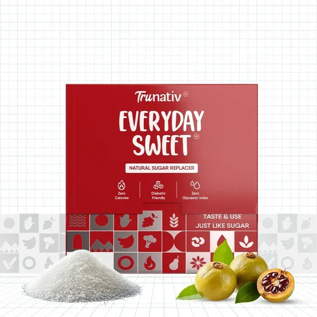 Trunativ Everyday Sweet Monk Fruit Sweetener | 1:1 Sugar Replacer | Zero Calories | 240gms