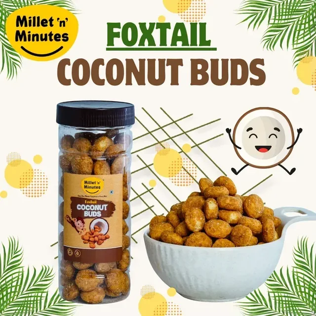 Foxtail Millet Coconut Buds/தினை தேங்காய் பட்ஸ்