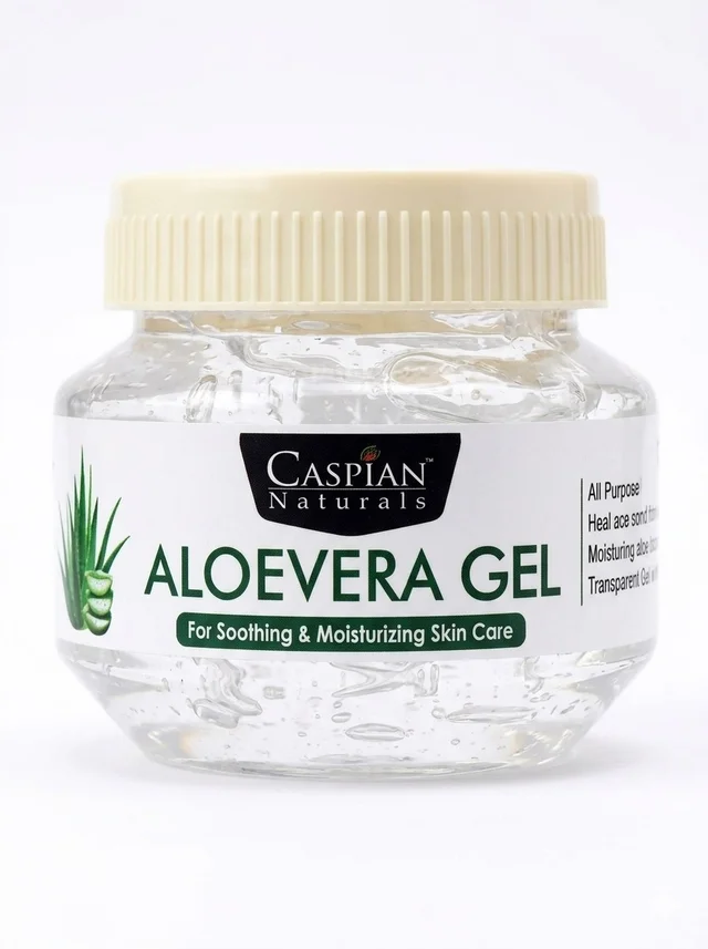 Caspian Naturals Aloevera Gel 120gms | For soothing & moisturizing skin care