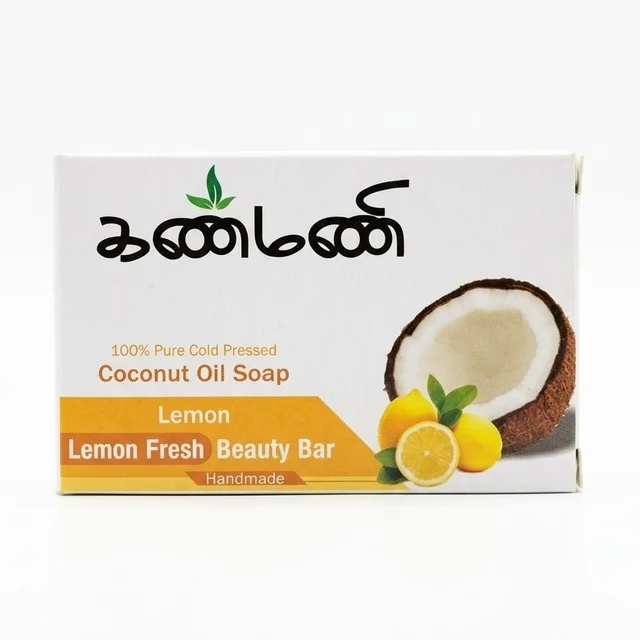 Kanmani Coconut Oil Soap | Lemon Fresh Handmade Soap