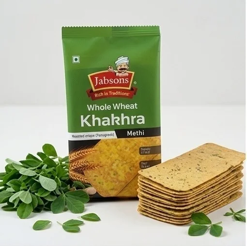 Whole Wheat Khakhra Roasted Crisps(Fenugreek) Methi 35gms