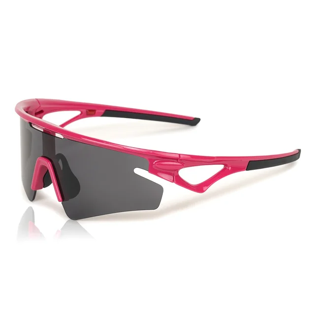 Cereto UV Protection Sports Sunglass suitable for Cricket, Running, Cycling, Trekking and other Sports activities - Pink & Black