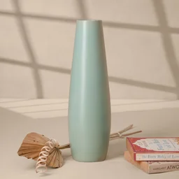 Tall Tapered Ceramic Vase in Sage Green