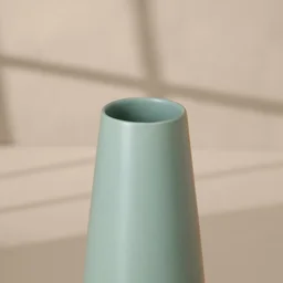 Tall Tapered Ceramic Vase in Sage Green