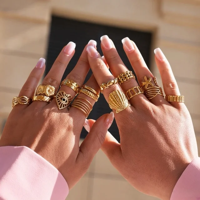 Geometric Open Ring For Women