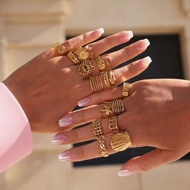 Geometric Open Ring For Women