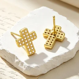 Cross Stud Earrings