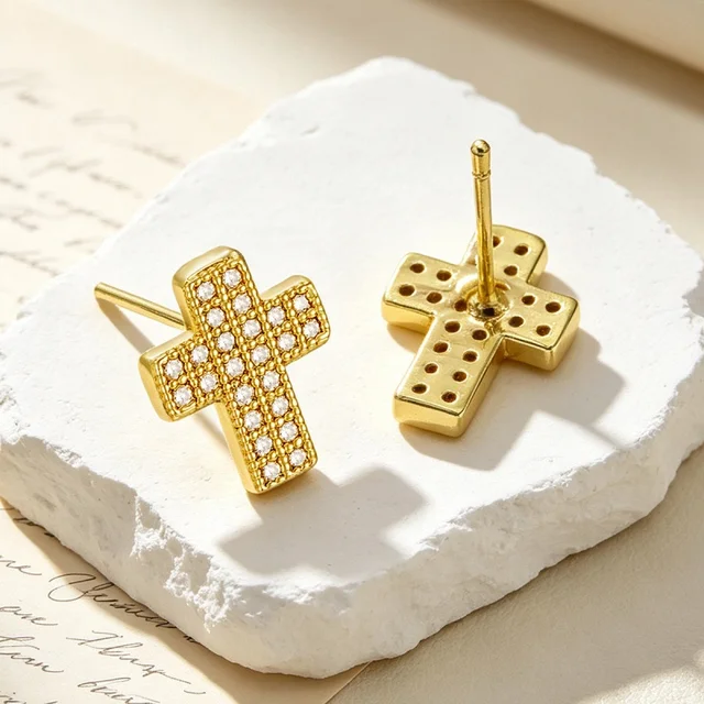 Cross Stud Earrings