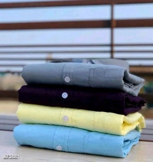 Plain Formal Shirt For Men's - Premium Collection - L