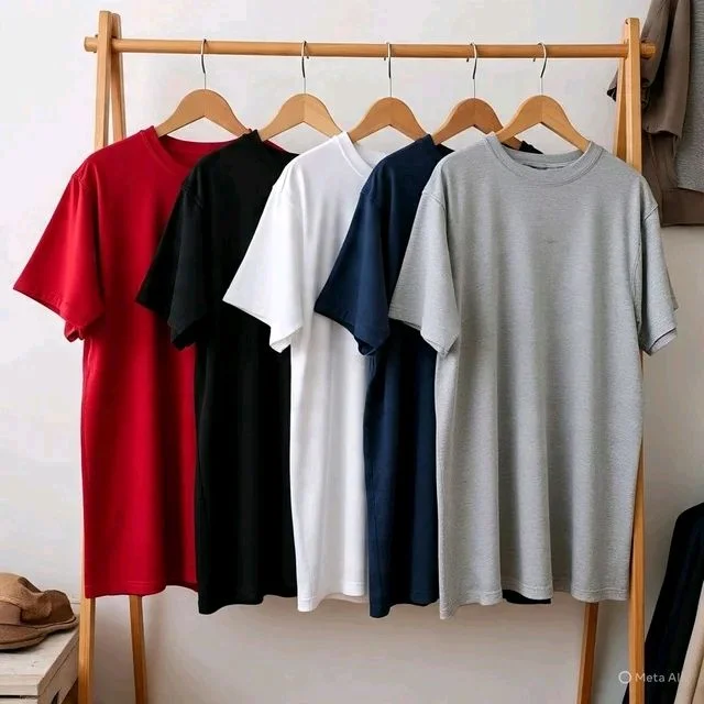 Men's Plain Tshirts Combo (Pack of 5) - XL