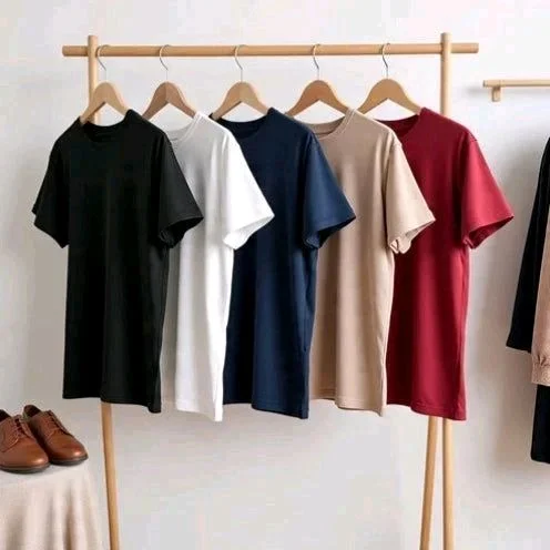 Men's Plain Tshirts Combo (Pack of 5) - XXL