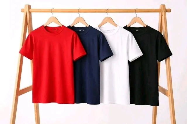 Men's Plain Tshirts Combo (Pack of 5) - L