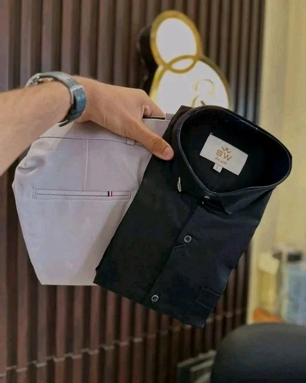 Men's Formal Shirt Pant Combo - XL