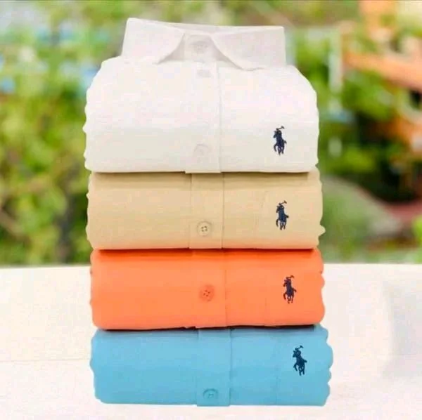 Cotton Plain Shirts Combo Of 4pcs