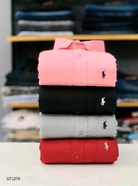 Cotton Plain Shirts Combo Of 4pcs