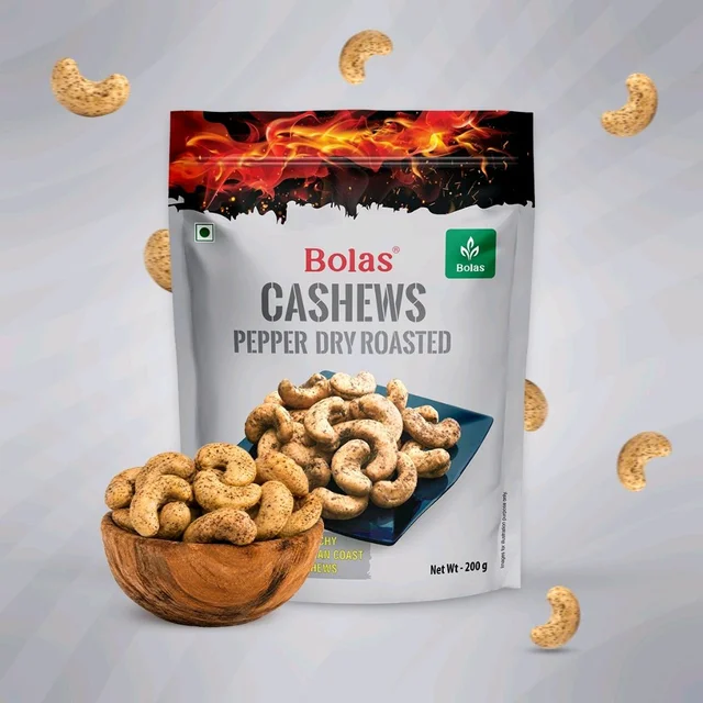 Bolas Cashew Pepper Dry Roasted 200g