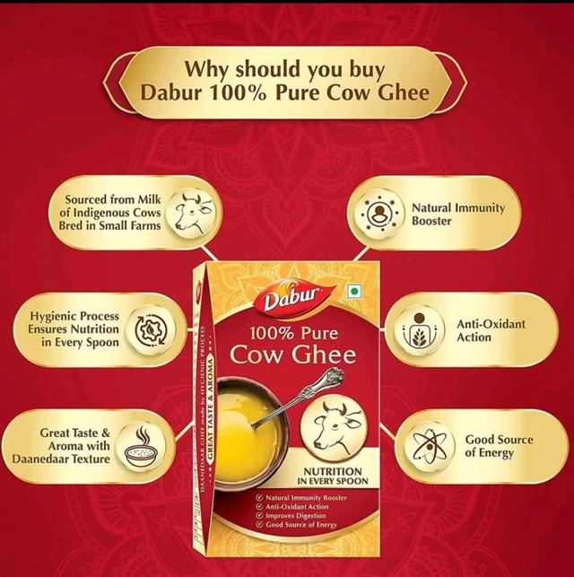 Dabur 100% Pure Cow Ghee 900ml