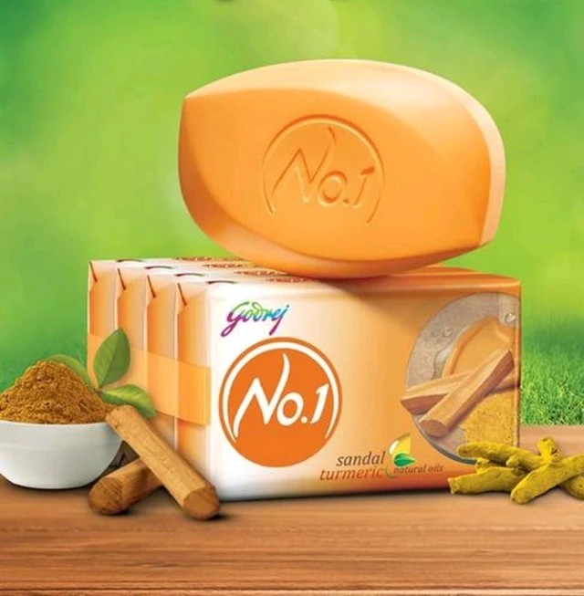 Godrej No.1 Sandal Turmeric (5 Units × 100g) 500g