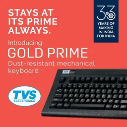 TVS ELECTRONICS Gold Prime Mechanical Wired Keyboard