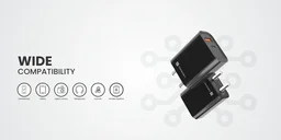 Portronics Adapto 45 20w fast charger with Dual Port