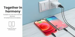 Portronics Adapto 45 20w fast charger with Dual Port