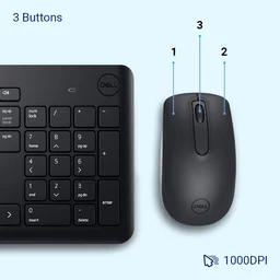 Dell KM3322W Wireless USB Keyboard and Mouse