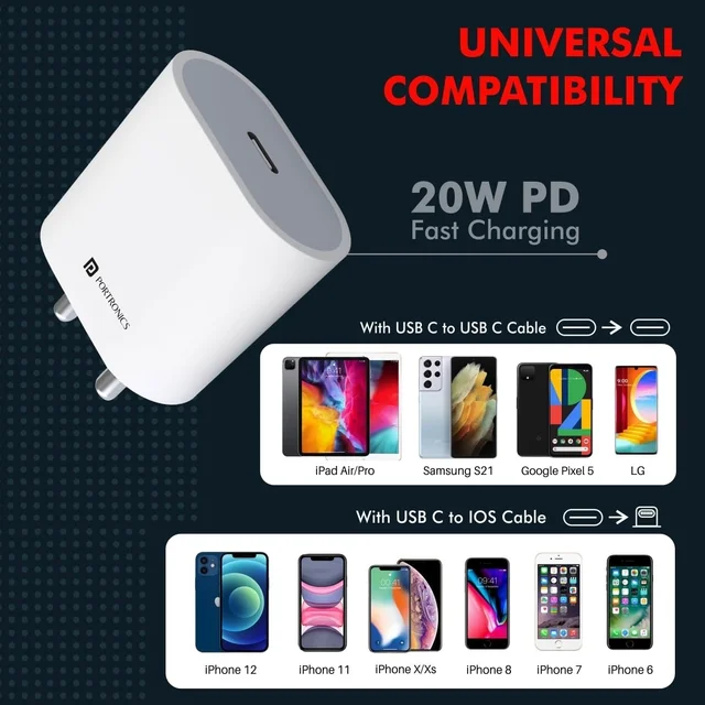 Portronics Adapto 20 Type C 20W