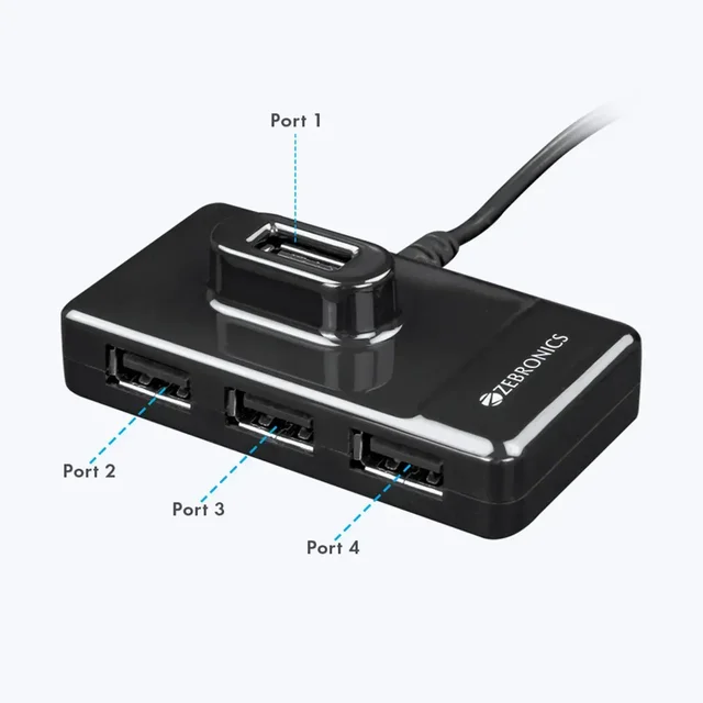 ZEBRONICS Zeb-100HB 4 Ports USB Hub