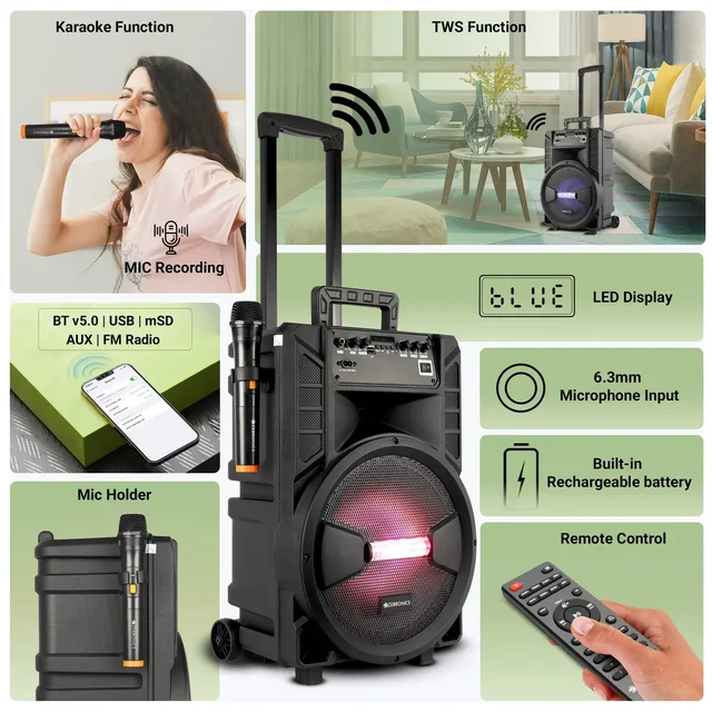 Zebronics Octane 100 trolley speaker